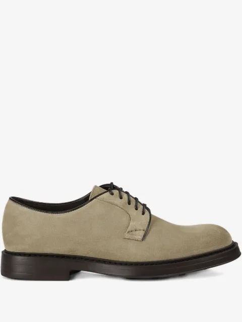 Doucal's lace-up suede derby shoes
