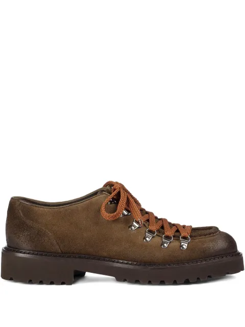 Doucal's lace-up suede derby shoes