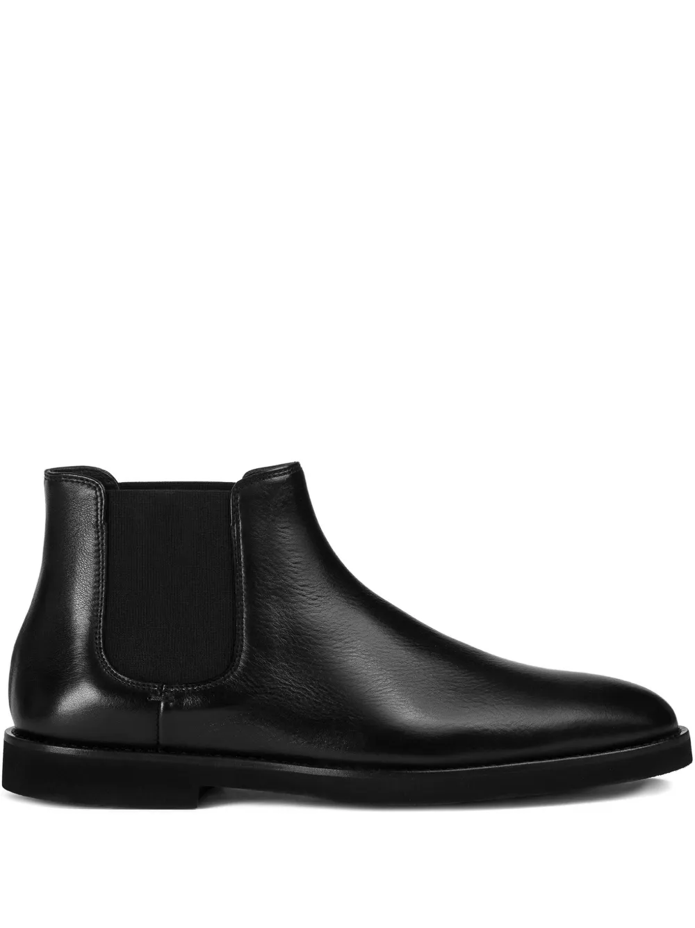 Doucal's Leather Chelsea Boots In Black