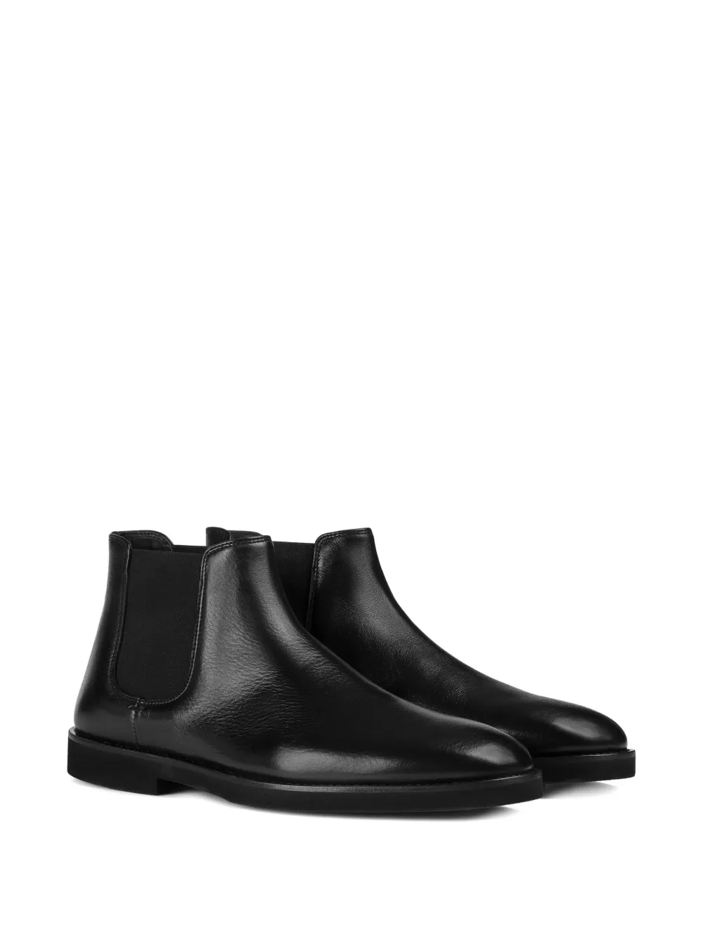 Doucal's Leather Chelsea Boots In Black