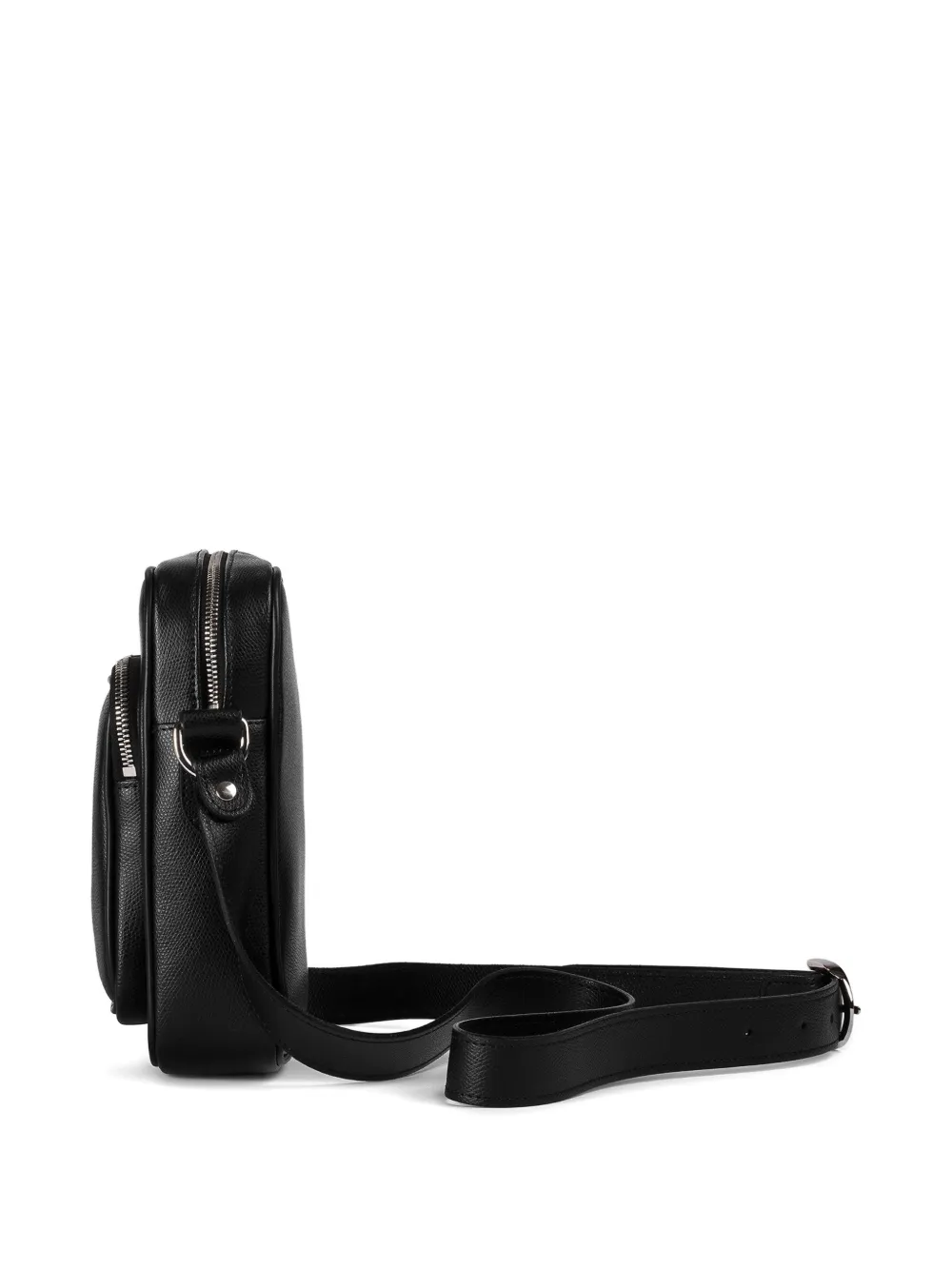 Doucal's Palmellato leren crossbodytas Zwart