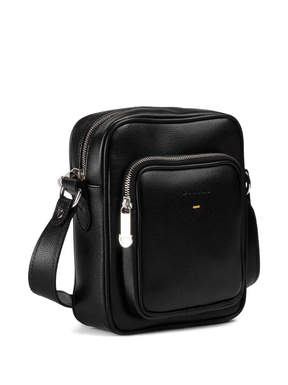 Doucal's Palmellato leren crossbodytas Zwart