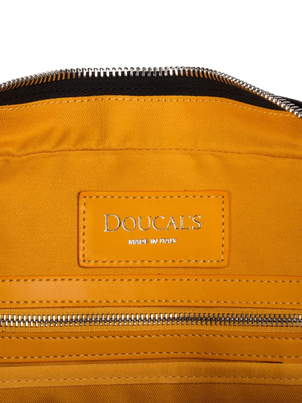 Doucal's Palmellato leren aktetas Zwart