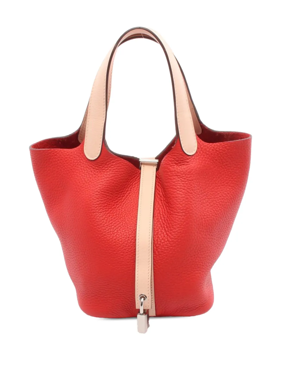 Hermès Pre-Owned 2016 バイカラー クレマンス&スイフト ピコタン ロック 18 ハンドバッグ - ピンク Hermès Pre-Owned 2016 バイカラー クレマンス&スイフト ピコタン ロック 18 ハンドバッグ - ピンク