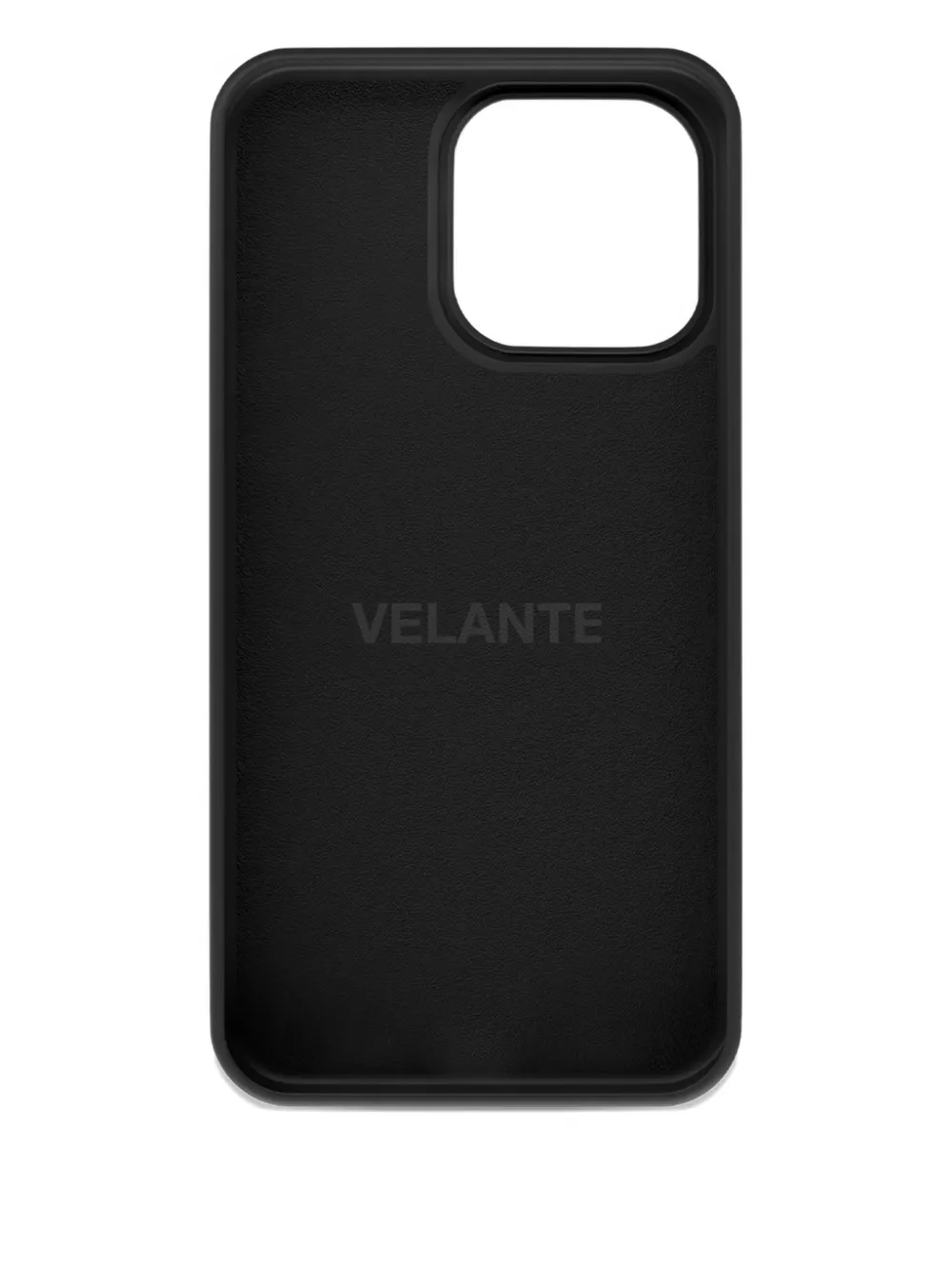 Velante Saffiano Leather Cardholder Iphone 16 Pro Max Case In Black