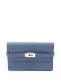 Hermès Pre-Owned 2019 Medium Epsom Kelly Depliant Verso Wallet long wallets - Blue
