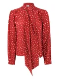 Rixo polka-dot shirt - Red