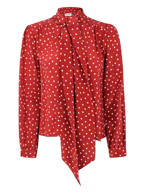 Rixo camisa con estampado de lunares