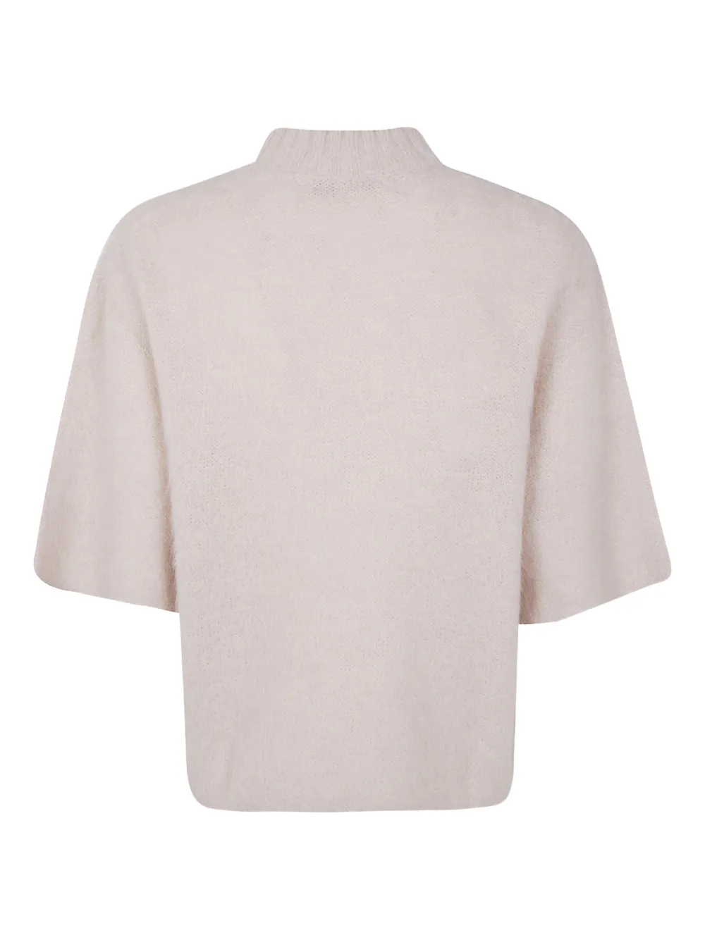 Antonelli Short-sleeve Knitted Top In Neutral