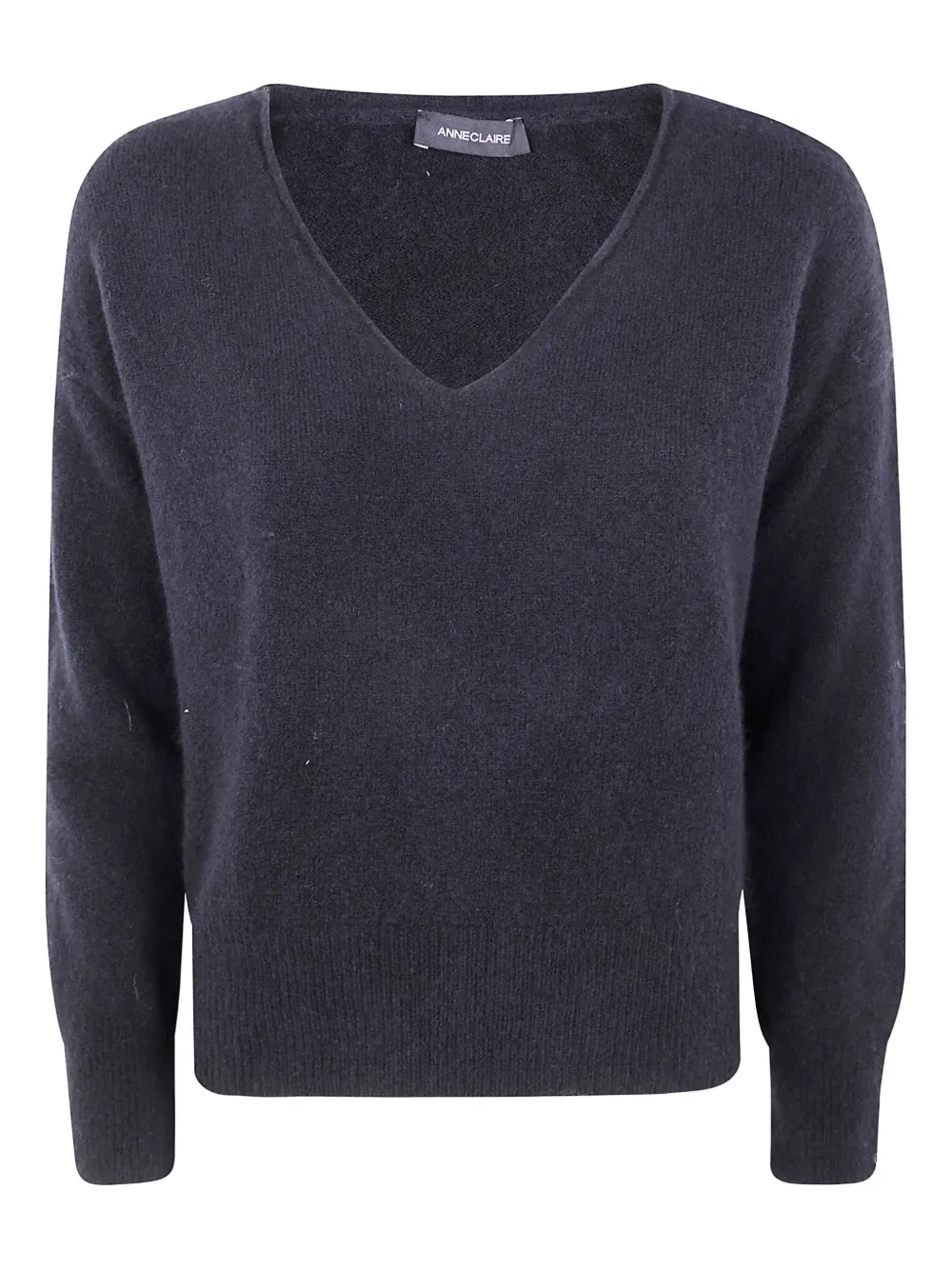 Anne Claire V-neck Sweater In Blue
