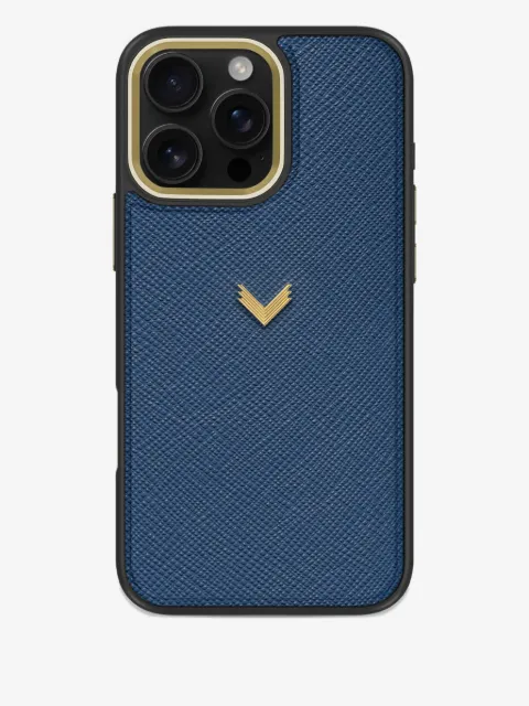 VELANTE funda para iPhone 16 Pro Max de piel Saffiano