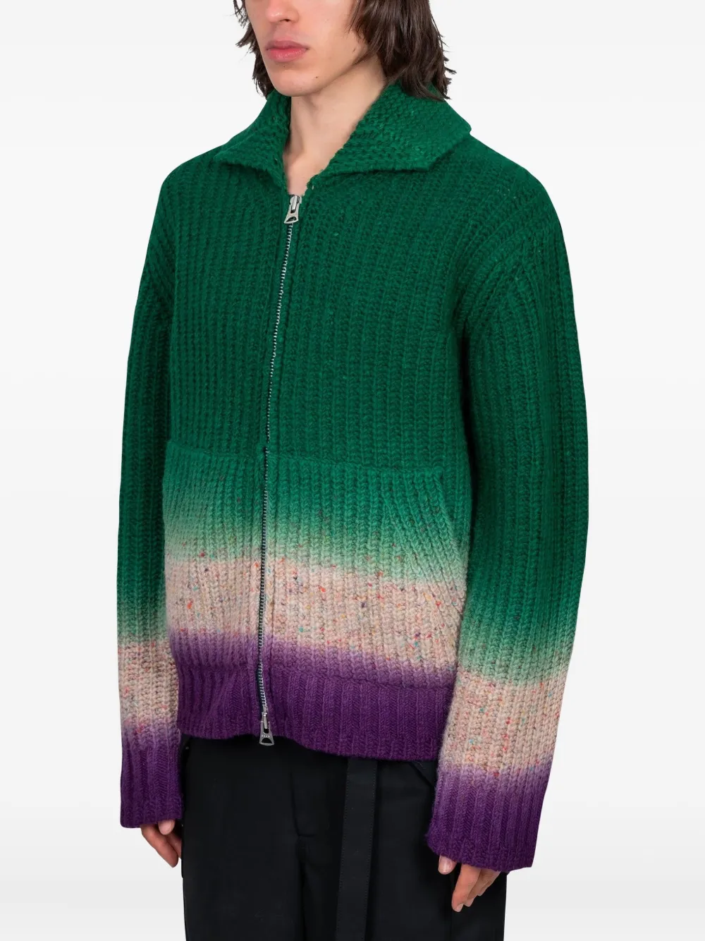 sacai garment-dye cardigan | Cardigans | Image 2