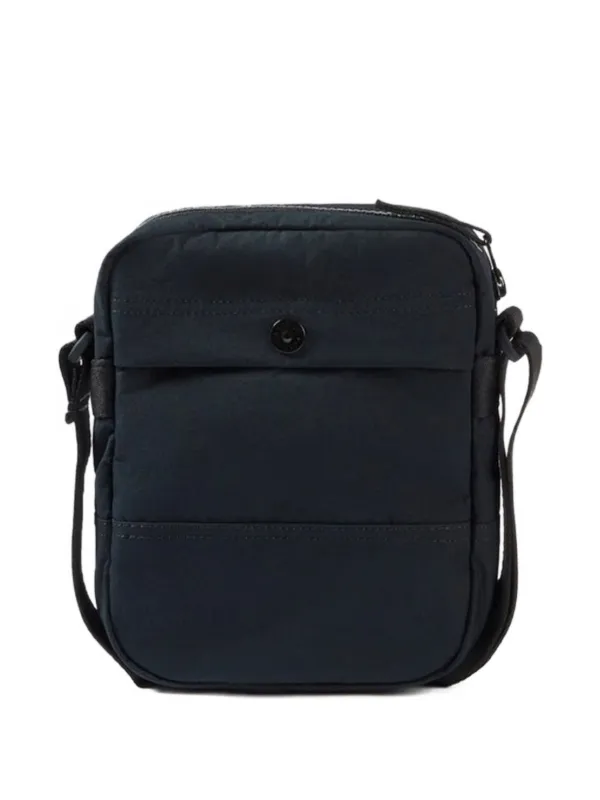STONE  ブラックショルダーバッグ Stone Island Zipped Shoulder Bag | Black | FARFETCH