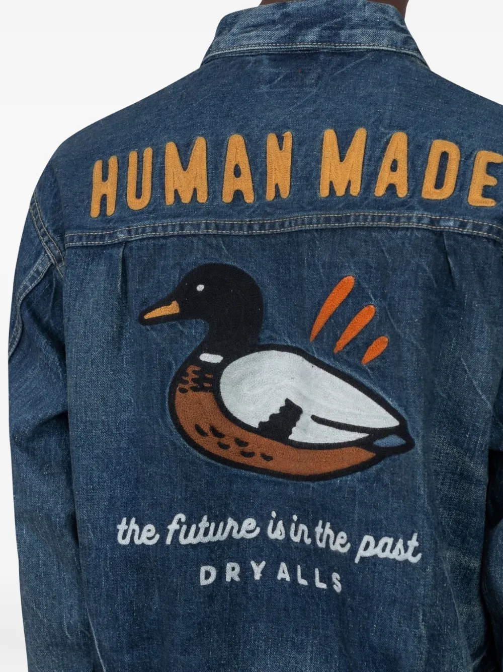 Human Made Denim cargo jack Blauw