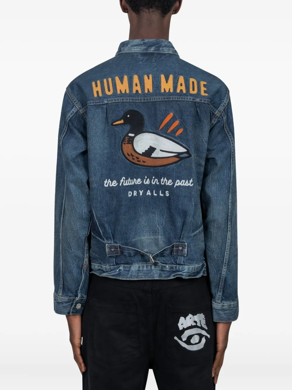 Human Made Denim cargo jack Blauw