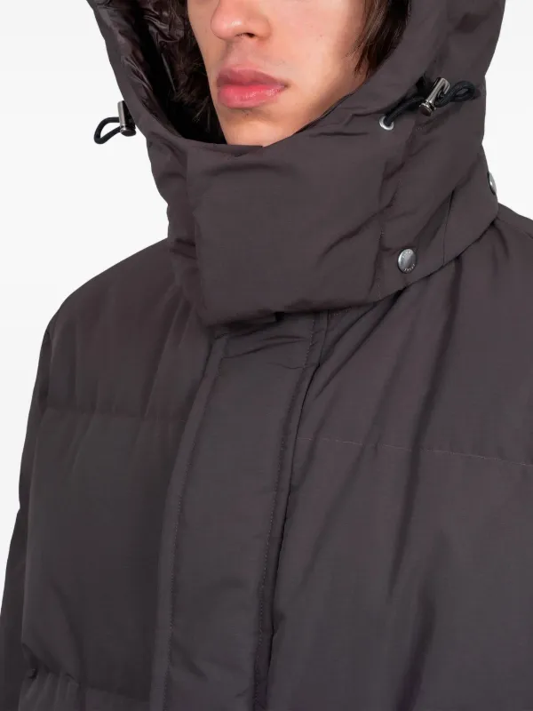 Sacai フーデッド パデッドジャケット | グレー | FARFETCH JP