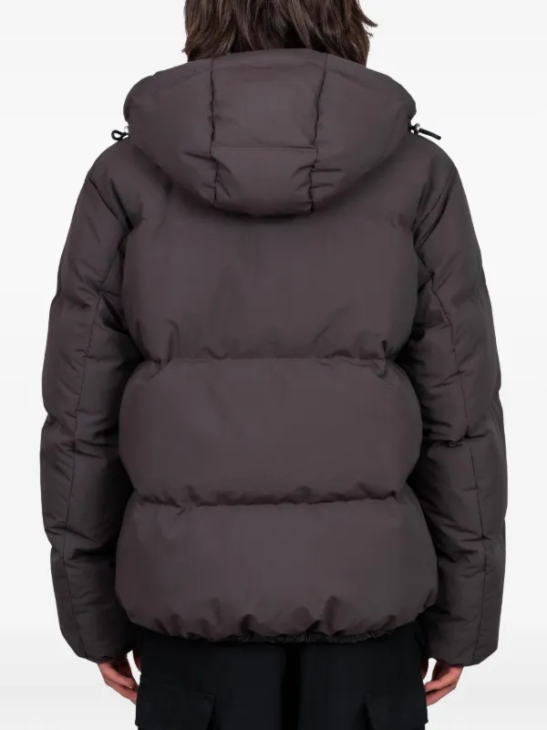 Sacai フーデッド パデッドジャケット | グレー | FARFETCH JP