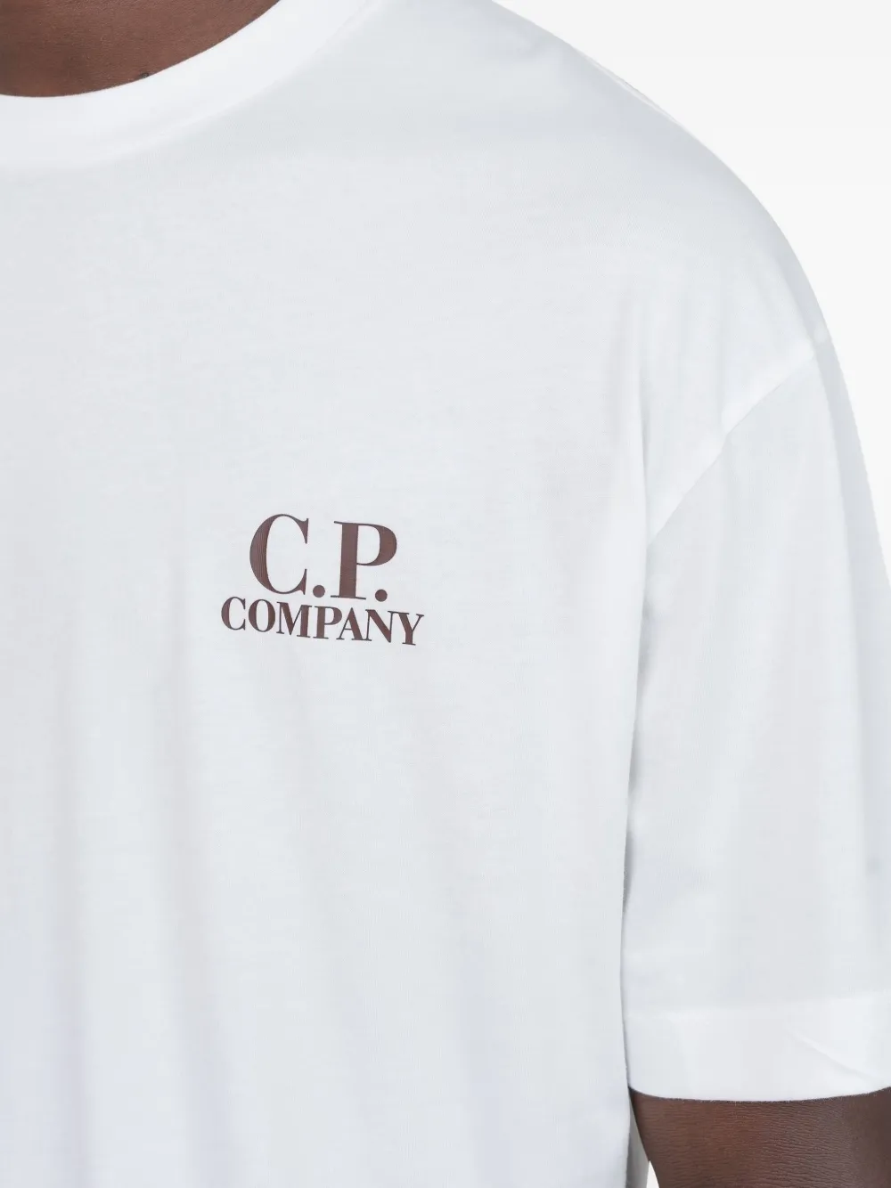 C.P. Company T-shirt met logodetail Wit
