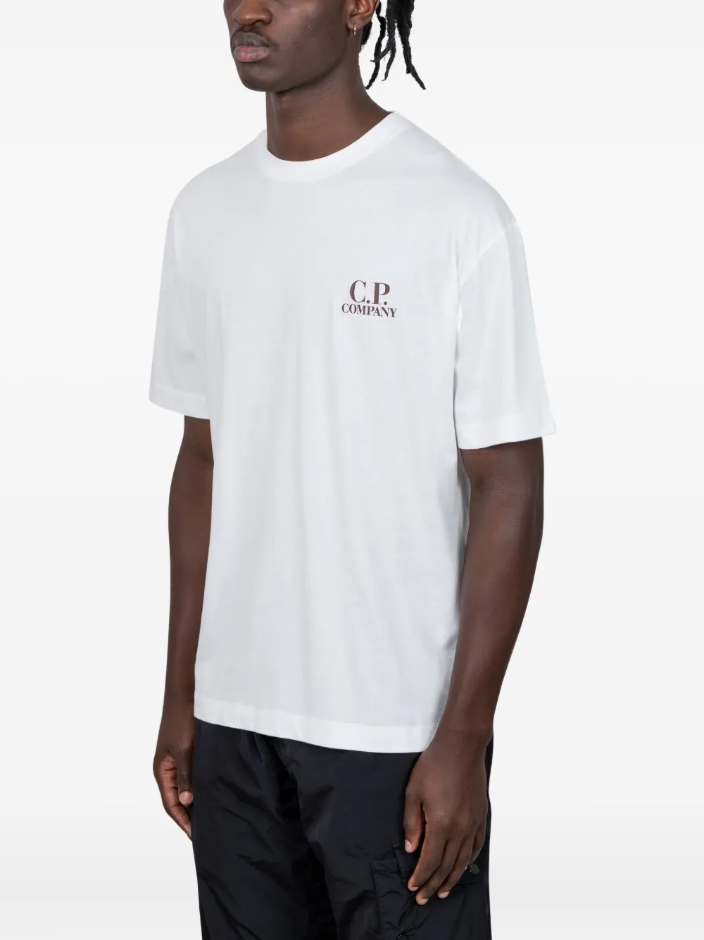 C.P. Company logo detail t-shirt - Wit
