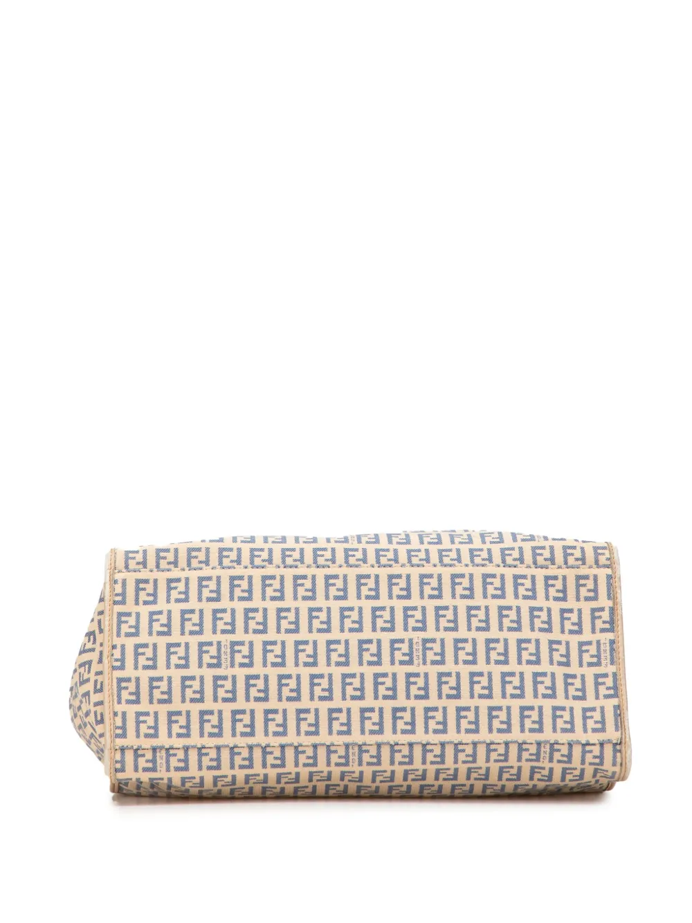 Pre-owned Fendi 2000-2010 Zucchino Canvas Tote Bag In Brown