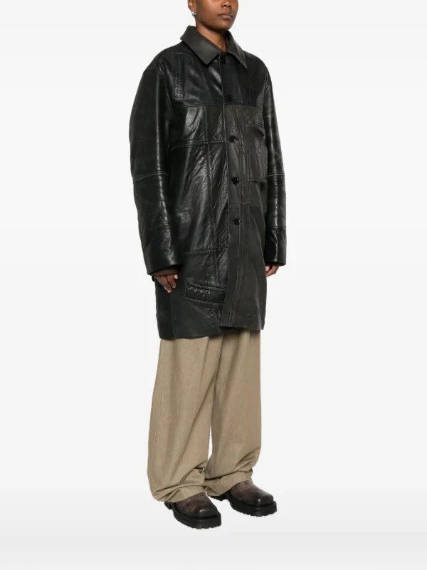 ALAINPAUL レザー シングルコート | ブラック | FARFETCH JP