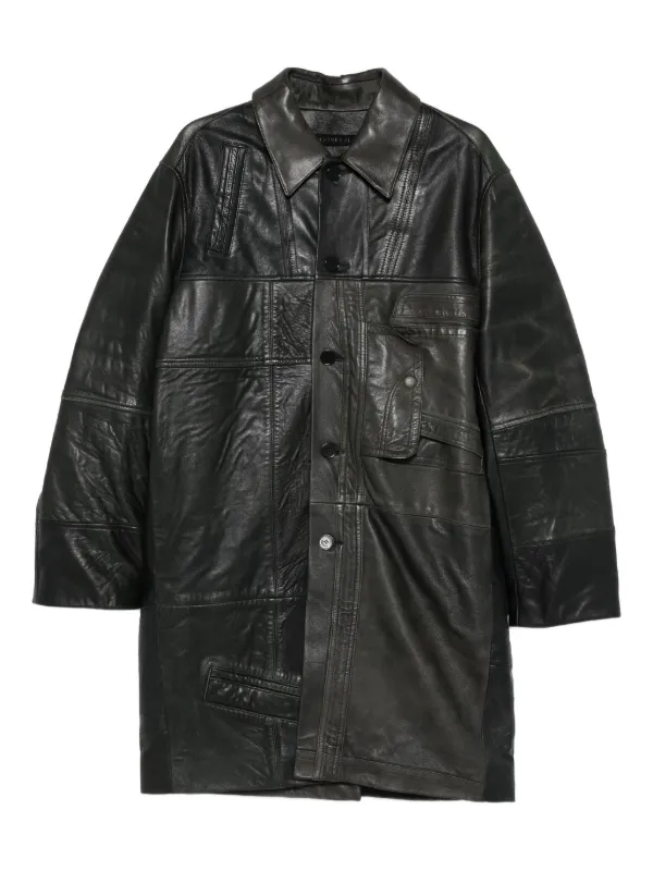 ALAINPAUL レザー シングルコート | ブラック | FARFETCH JP