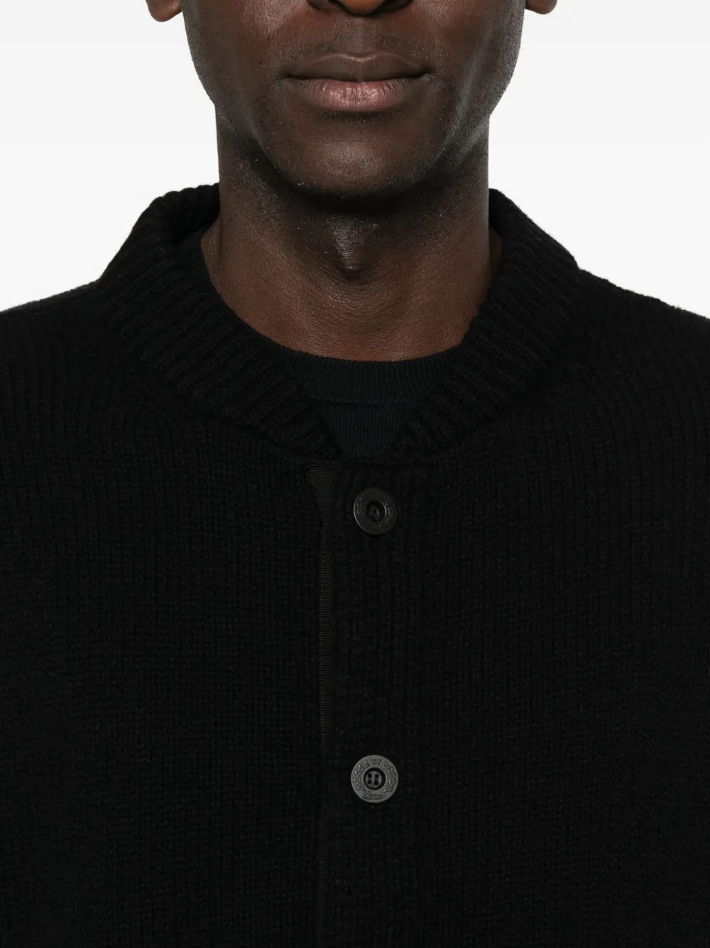 Pence Drop-shoulder Cardigan In Black