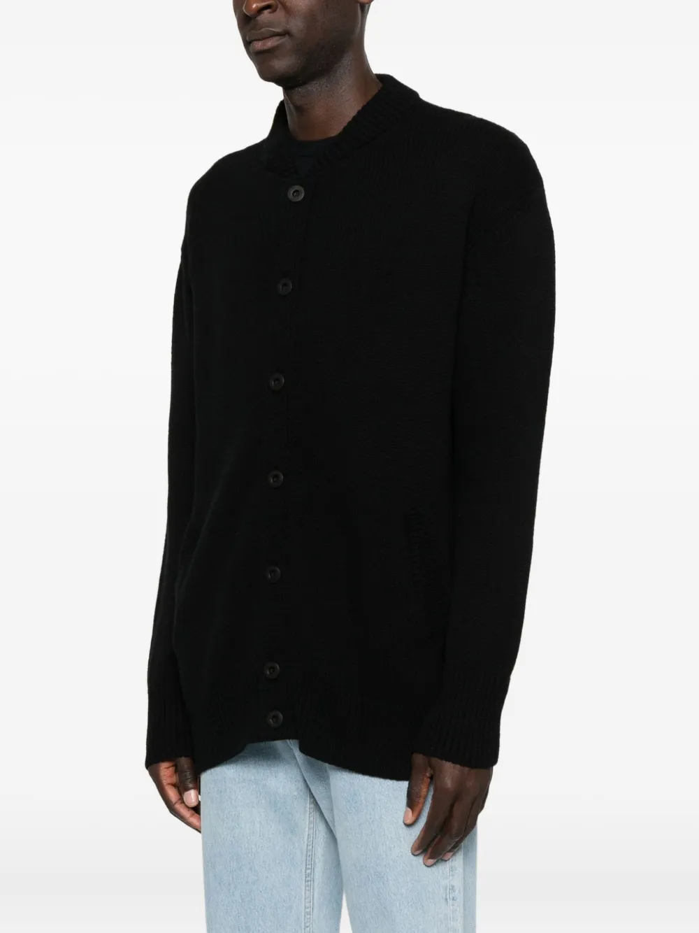 Pence Drop-shoulder Cardigan In Black