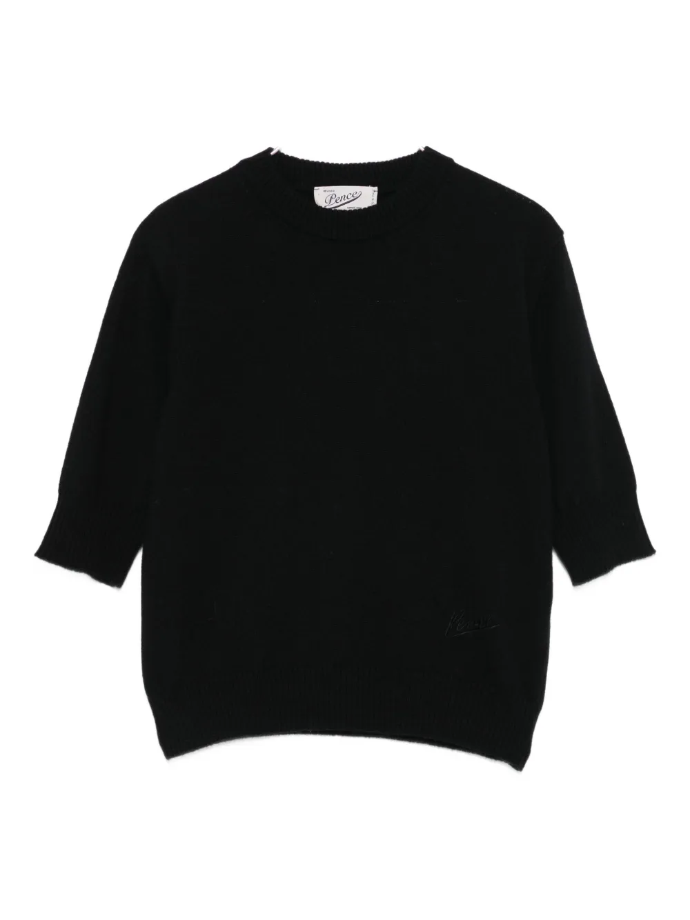 Pence short-sleeve knitted top | Black | Image 1