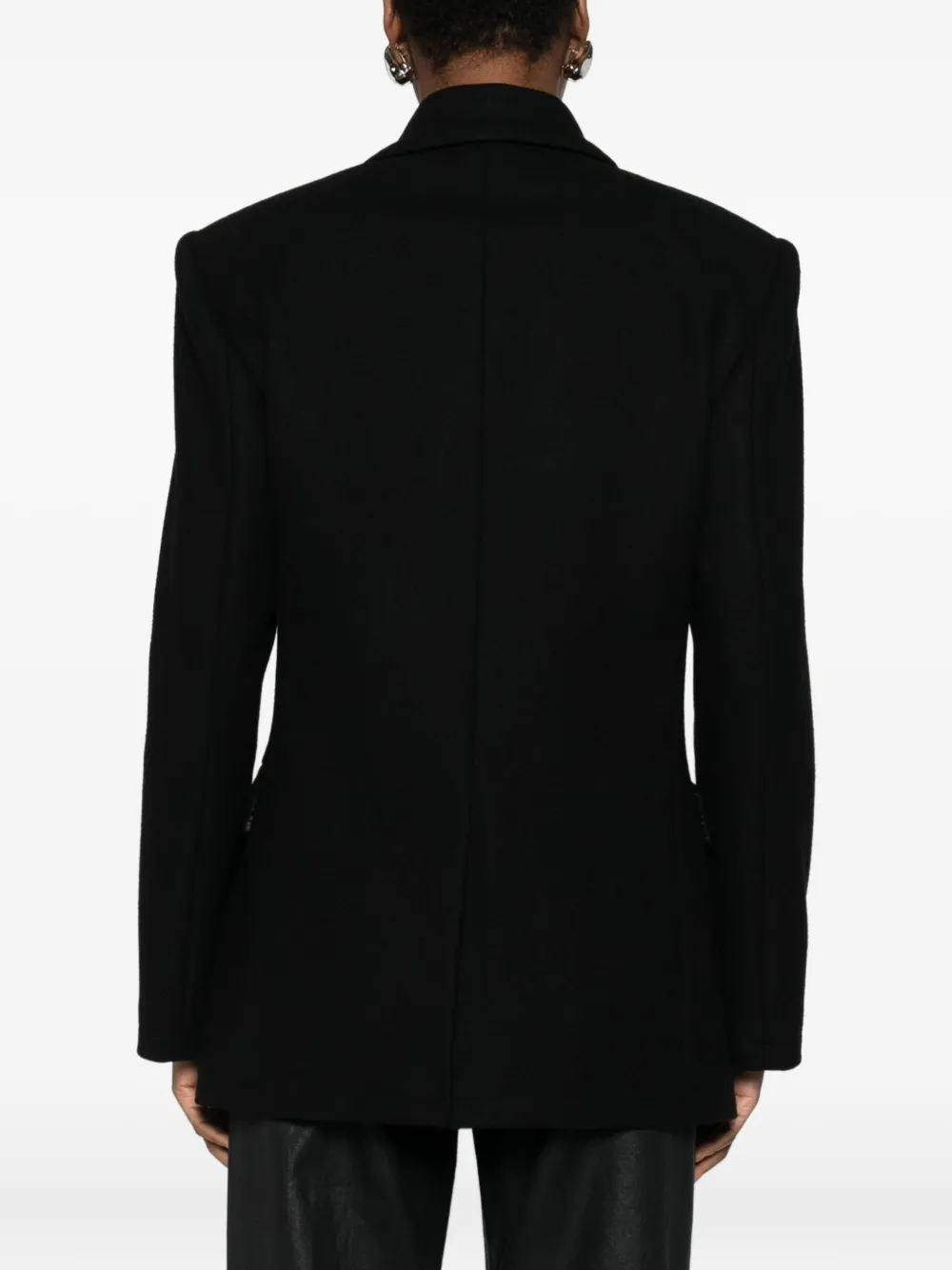 Pence Blazer met dubbele rij knopen Zwart