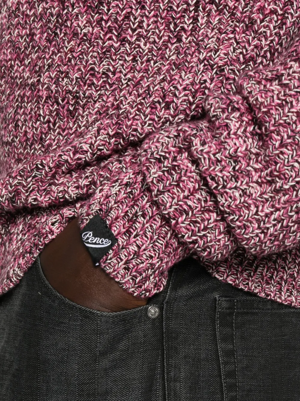 Pence Mélange Jumper In Red