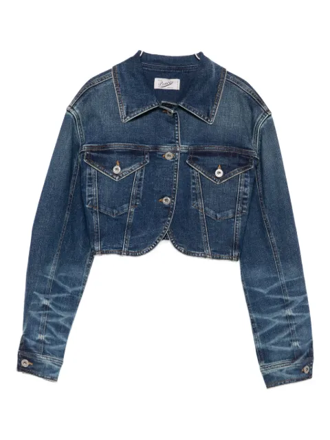 Pence whiskering-effect denim jacket 