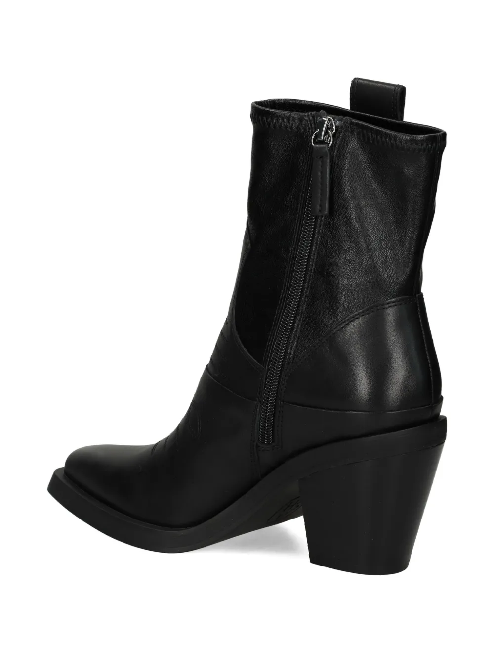 Ash 80mm Jagger Paneled Ankle Boots In Black