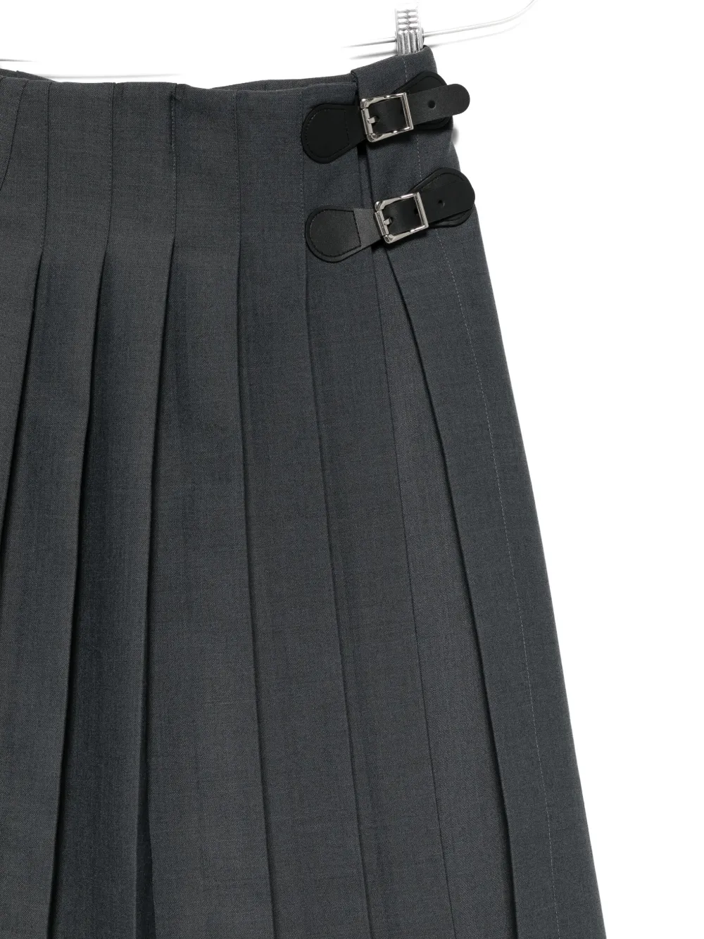 Charles Jeffrey Loverboy Pleated Layered Trousers In Gray