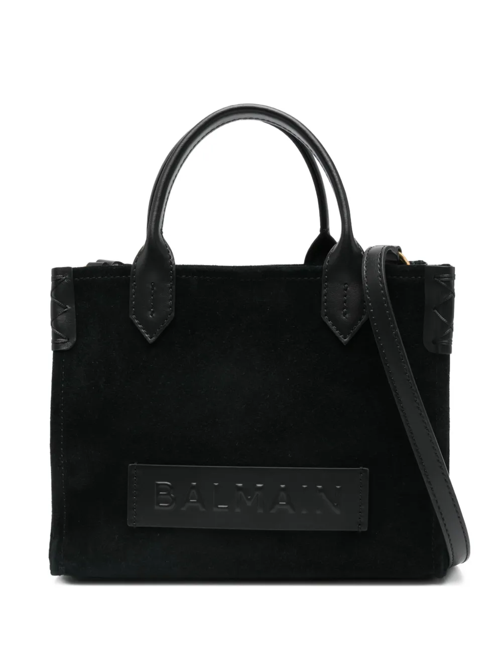 Balmain B-army Embossed-panel Tote Bag In Black