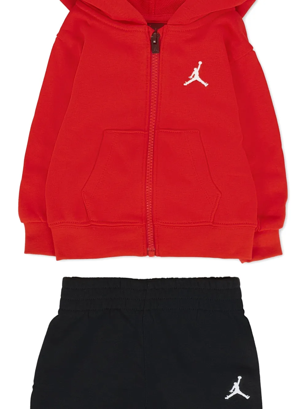 Jordan Zip-up Hooded Tracksuit Set In Red