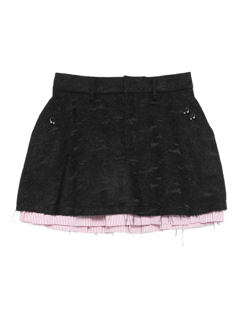 Charles Jeffrey Loverboy layered A-line skirt | Grey | Image 1