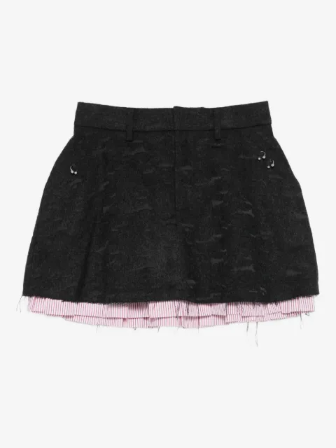 Charles Jeffrey Loverboy layered A-line skirt
