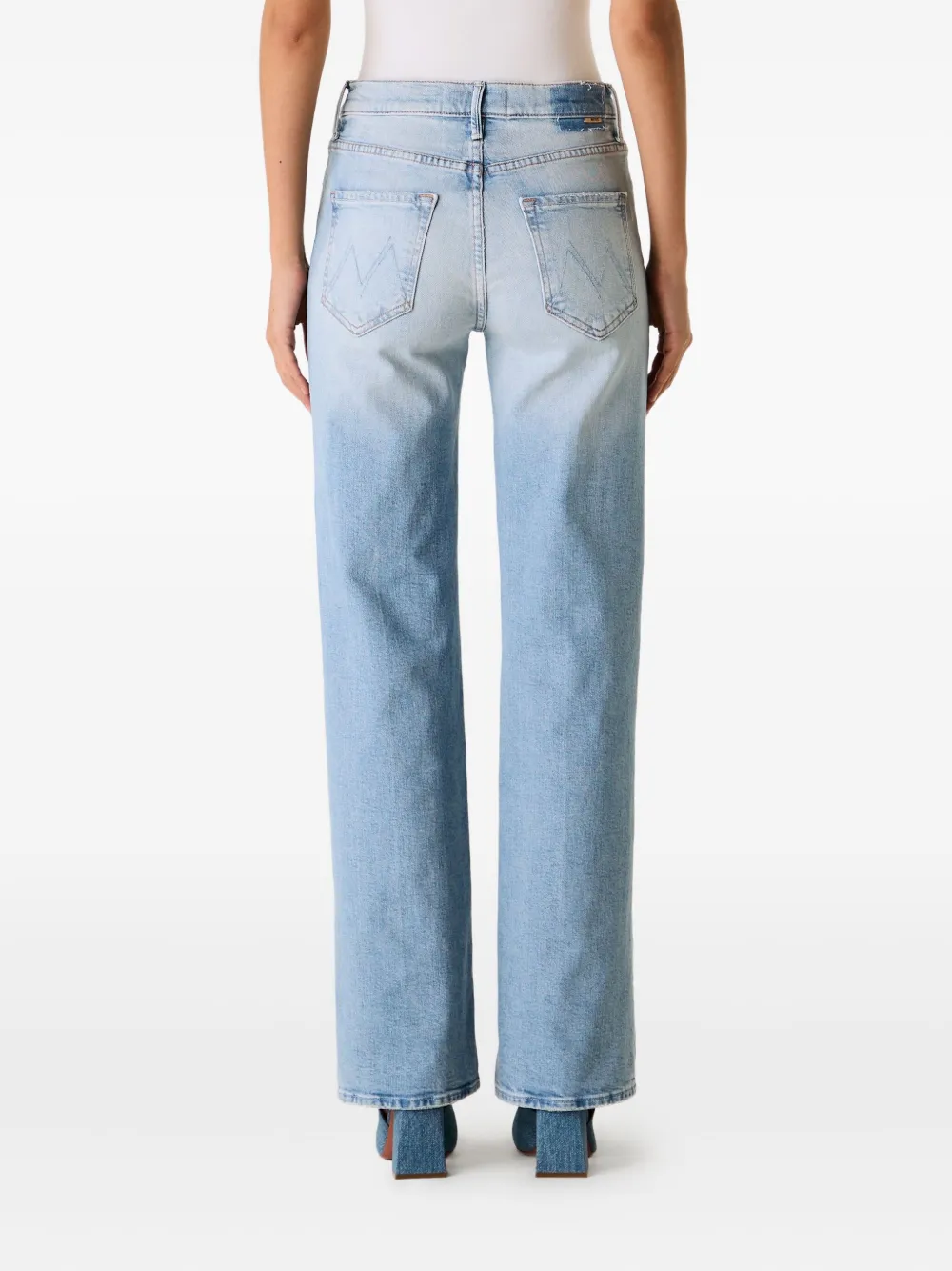 Mother The Kick It Denim Jeans In Blue