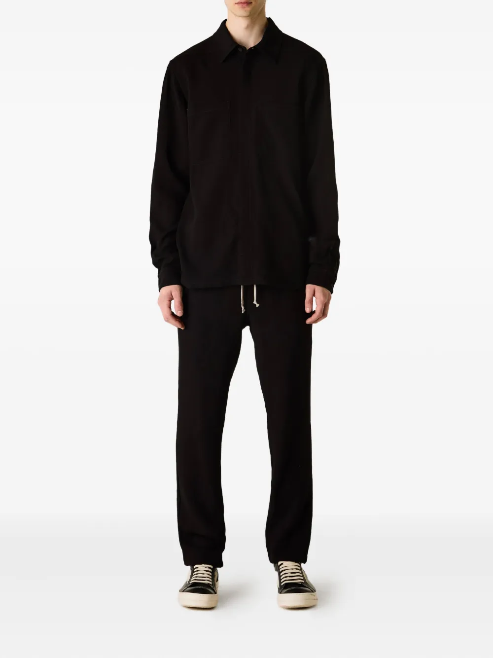 Rick Owens wool shirt - Zwart