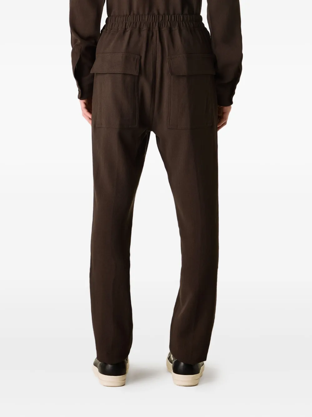 Rick Owens Drawstring Trousers In Brown