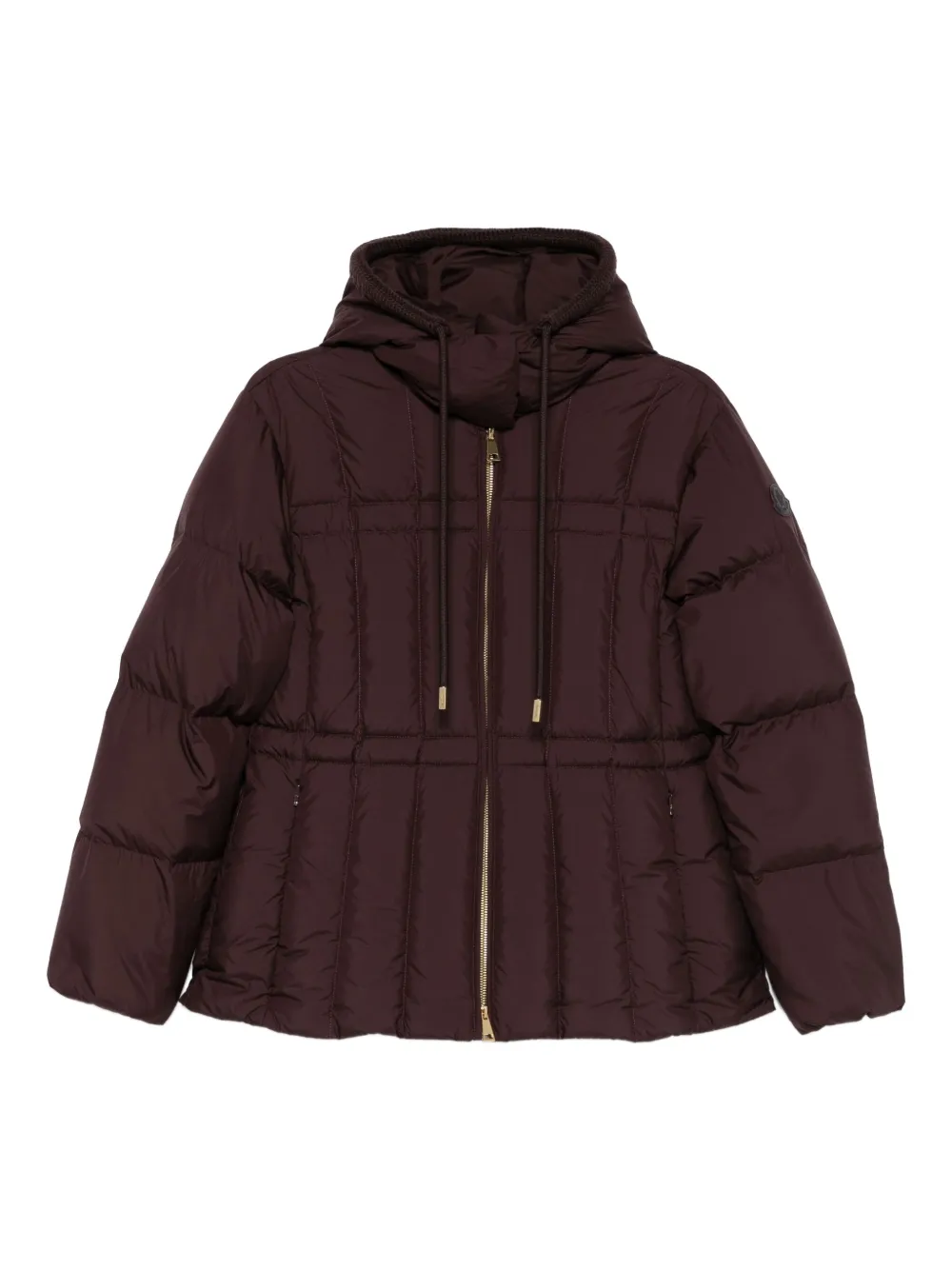 Moncler hooded zip-up jacket | Brown | Image 1