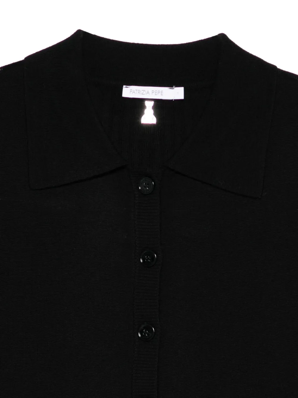 Patrizia Pepe Wool Cardigan In Black