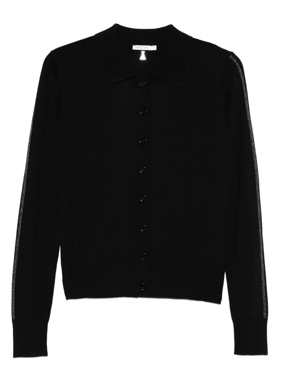 Patrizia Pepe Wool Cardigan In Black