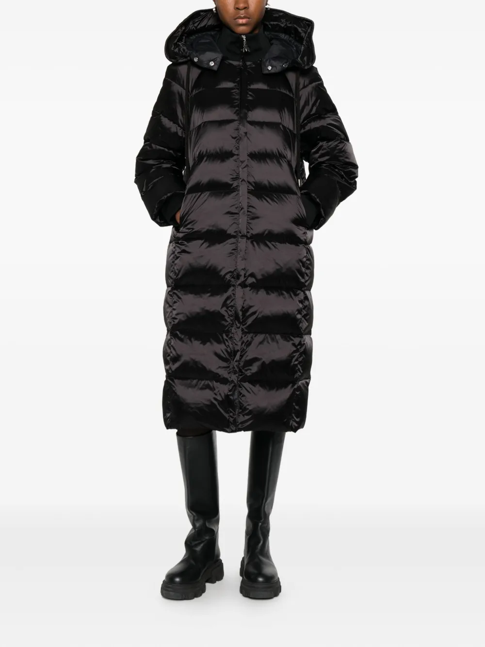 Patrizia Pepe hooded puffer coat | Single Breasted Coats | Image 2
