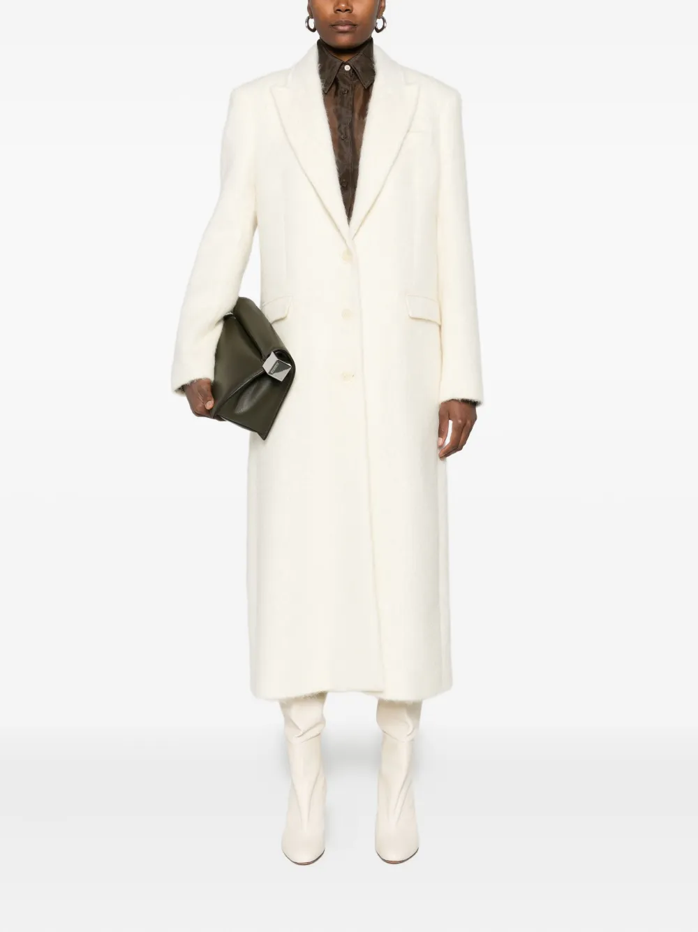Patrizia Pepe peak-lapel coat | Single Breasted Coats | Image 2