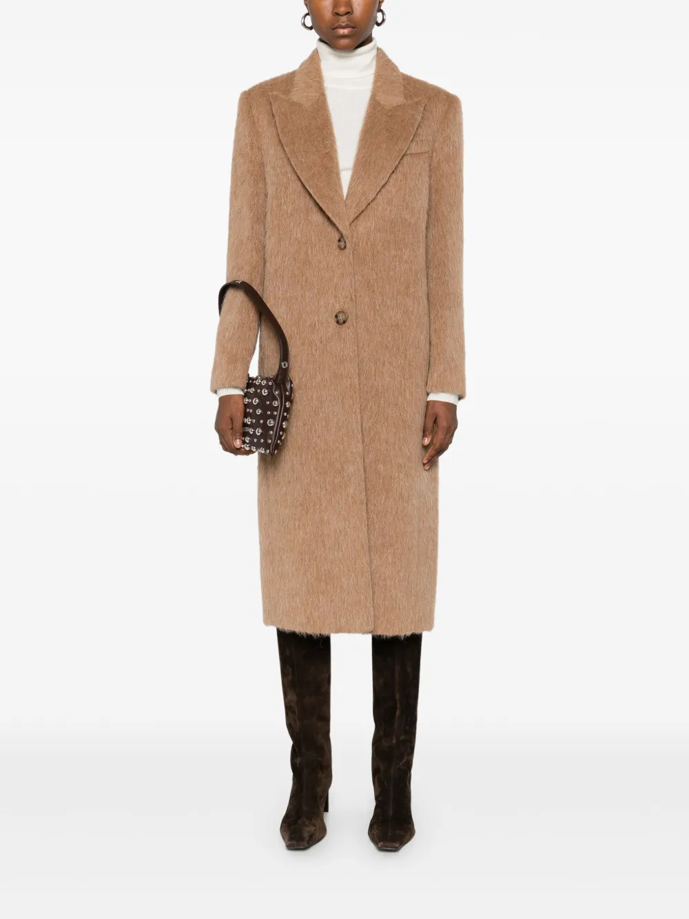 TWINSET textured single-breasted coat | Single Breasted Coats | Image 2
