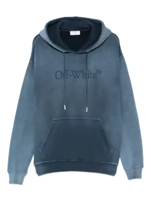 Off-White ロゴ パーカー | ブルー | FARFETCH JP