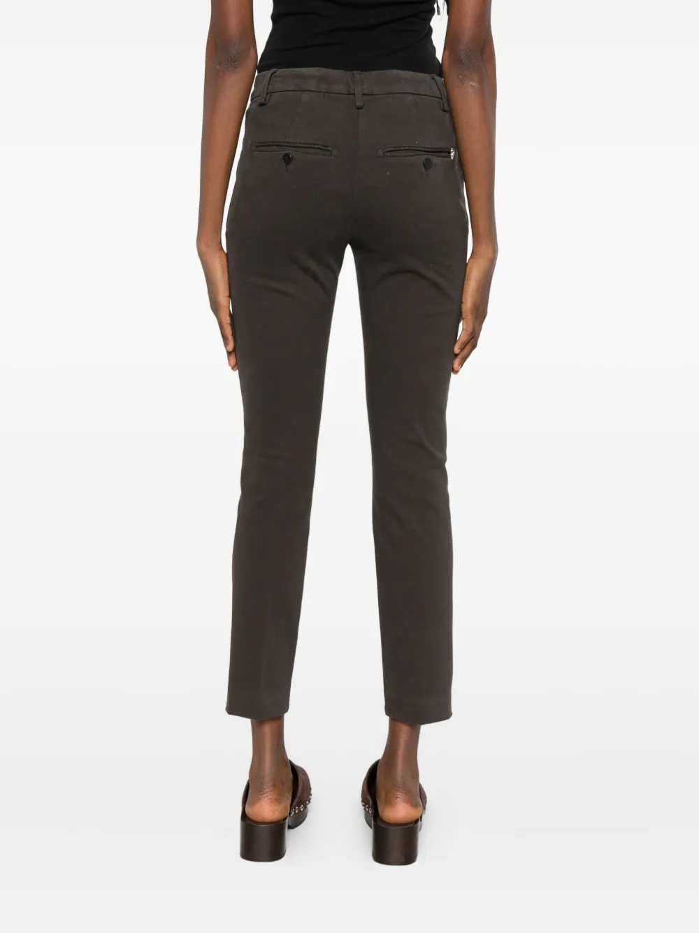 DONDUP Broek met zijzakken Bruin