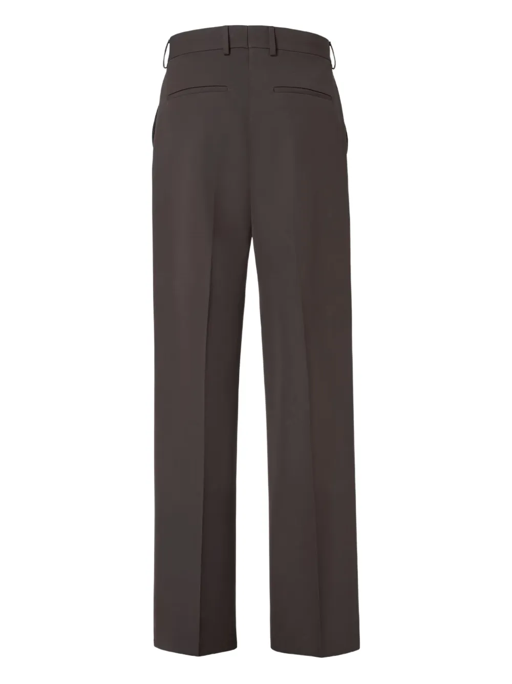 Fendi Tailored Trousers With Back Pockets And Belt Loops In Brown